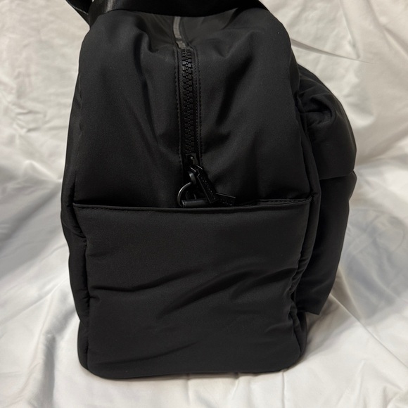 Women’s Joan & David Black “The Amelia” 21” Sport Puffer Nylon Weekender Duffel - Picture 5 of 15